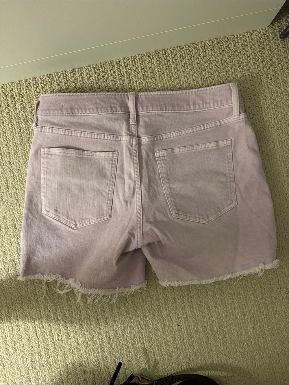 GAP Pastel Lilac Denim Cutoff Shorts